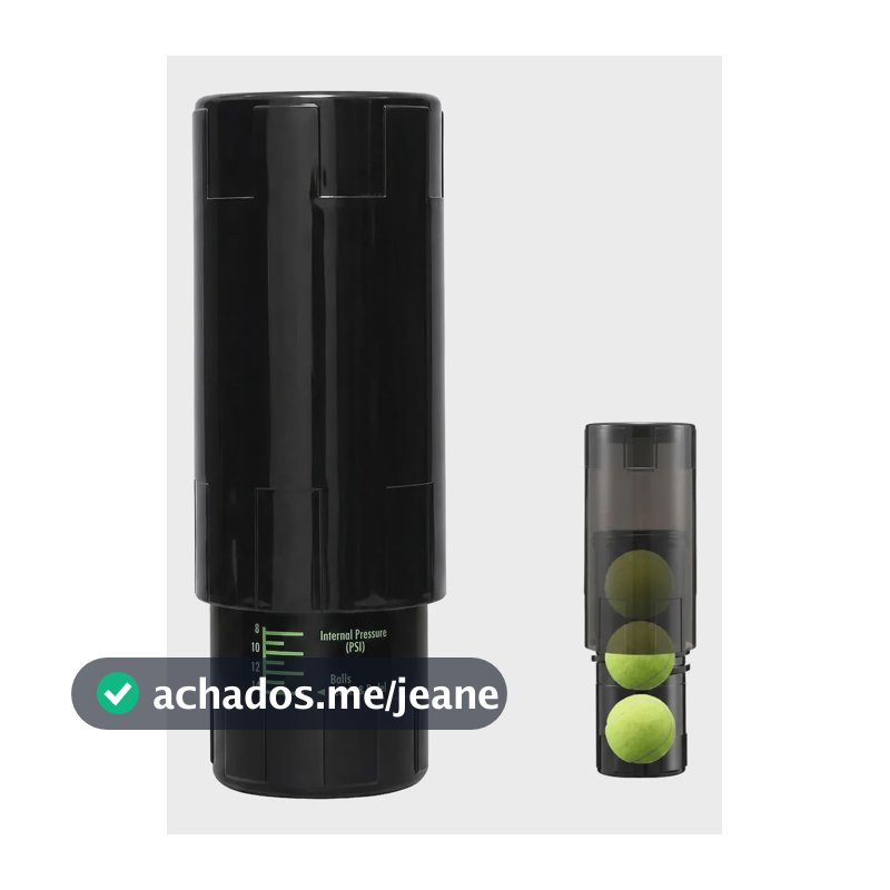 Preservador De Pressão Para Bolas De Tênis E Padel Preto