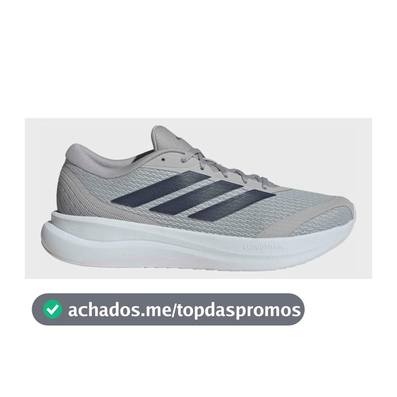 Tênis De Corrida Masculino Runfalcon 6 Cloudfoam adidas Cinza Liso 43 Br
