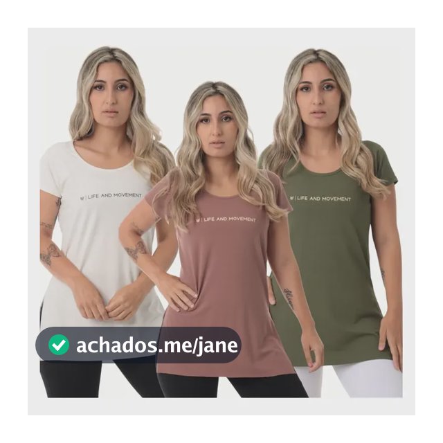 Kit 3 Blusa Academia Fitness Moviment Marrom/verde/marfim