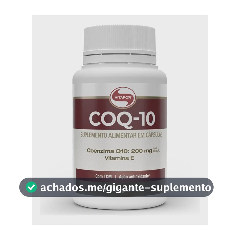 Coenzima Q10 200mg 60 Cápsulas Vitafor Sem Sabor