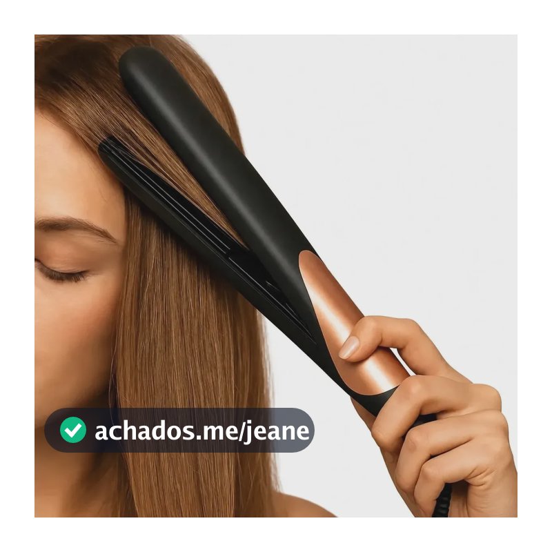 Chapinha Prancha Alisadora Profissional Bivolt 50w Automatic Rosa 127/220v