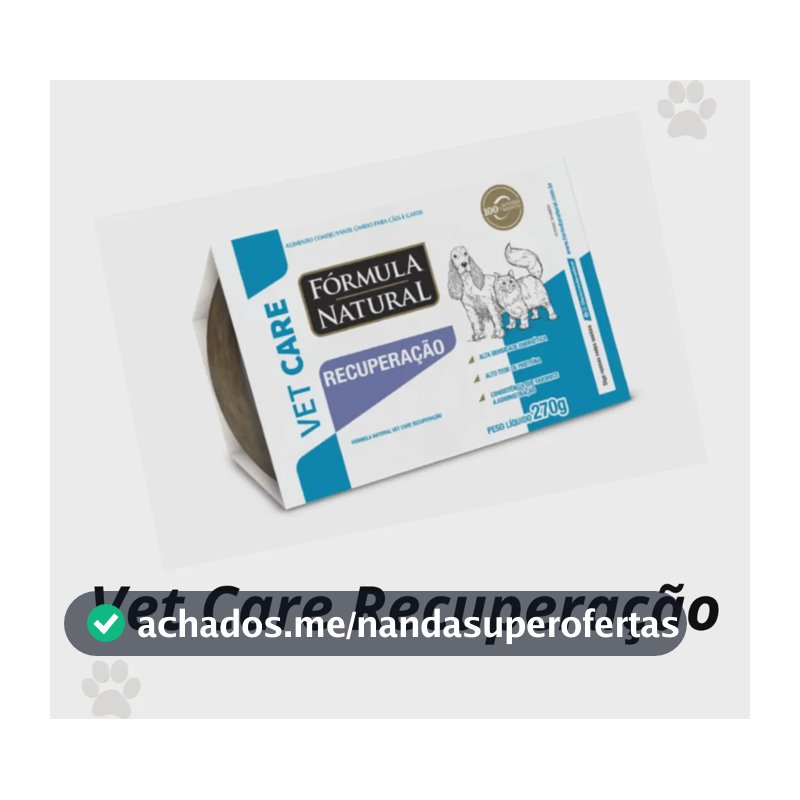 Formula Natural Vet Care Recuperação Roy Cães E Gatos 270g