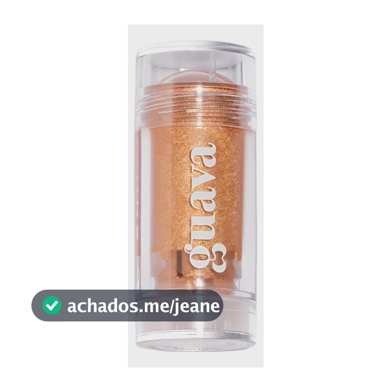 Iluminador Corporal E Facial Champagne Com Skincare Gauva Tom Da Maquiagem Dourado