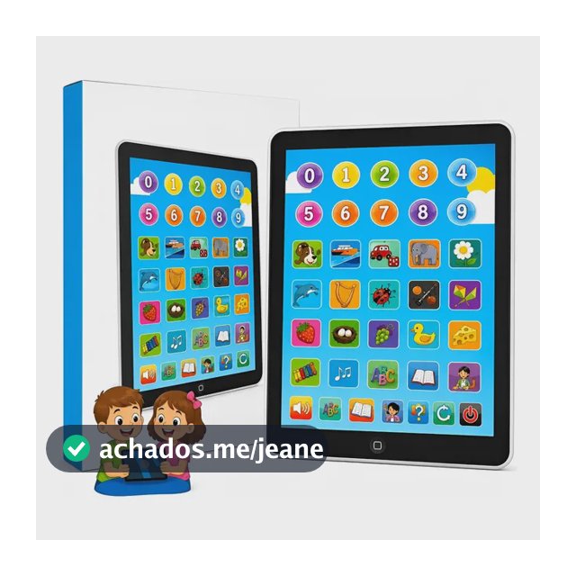 Brinquedo Educativo Alfanumérico Tablet Bilíngue