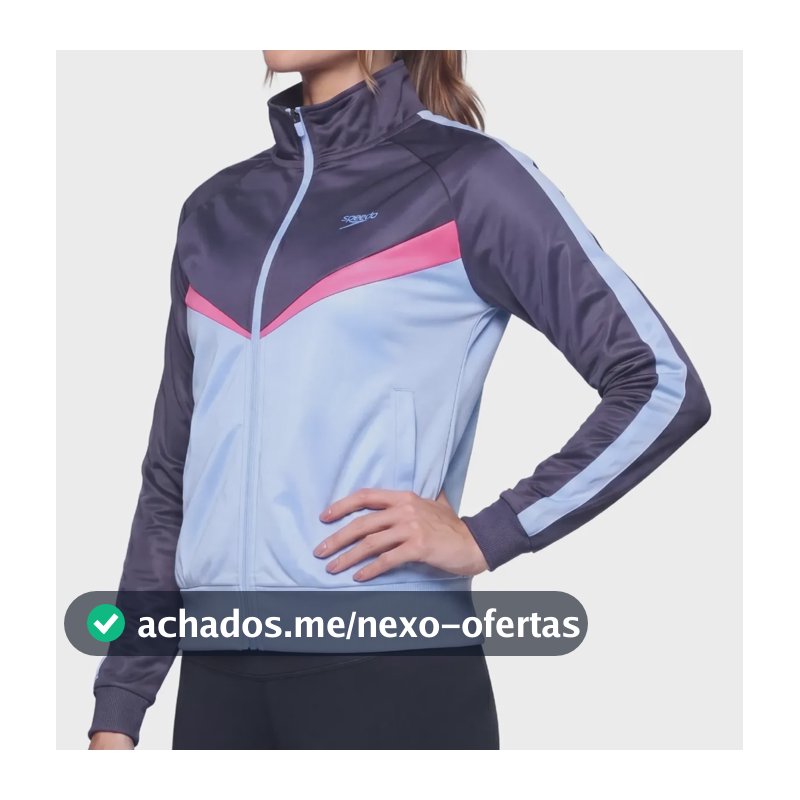 Casaco  Jaqueta Feminina De Inverno Frio Com Bolso Speedo Eclipse/azul Céu M Casaco De Frio Feminino Jaqueta Feminina Inverno