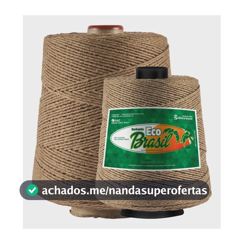 Barbante Soberano Eco Brasil 1kg Fio 6 - Cores Castanho