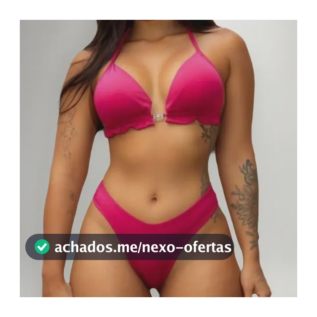 Biquini Feminino Simples Com Bojo E Elastano Moda Tendencia