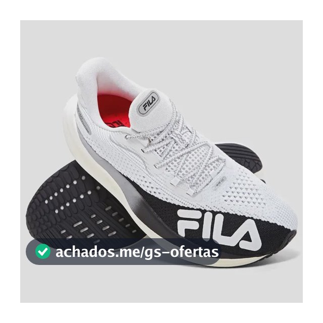 Tênis Fila Speedzone Masculino  Corrida Maratona Branco/preto Lisa 39