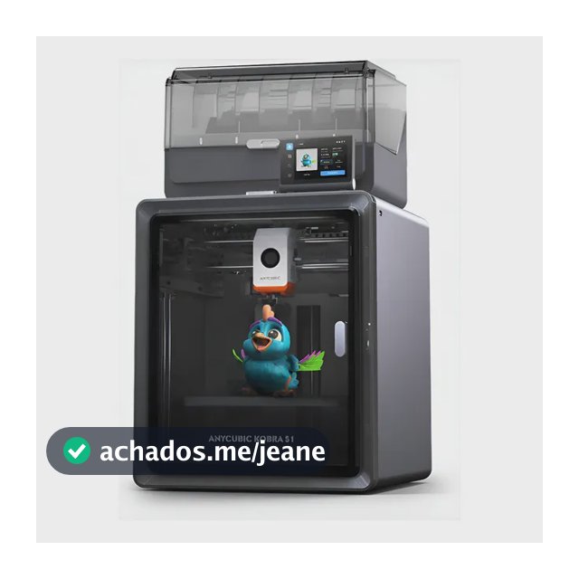 Impressora 3D Anycubic Kobra S1 Combo CoreXY Multicor 250x250x250mm
