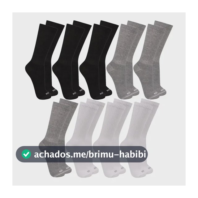 Kit 9 Pares De Meias Cano Longo Lisa Trifil Sport Original