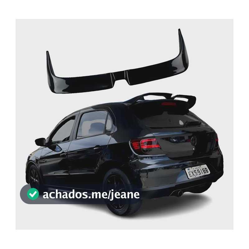 Aerofólio Gol G5 Oett Black Piano Preto