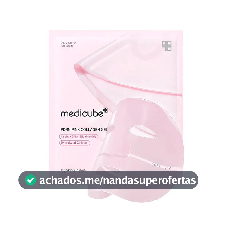 Máscara Facial em Gel Medicube PDRN Pink Colágeno para Elasticidade e Brilho da Pele