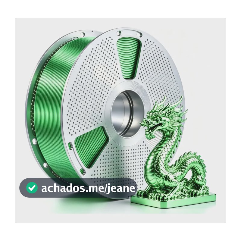 Filamento 3d Yameite Pla+silk Colorido 1kg Multicolor Verde