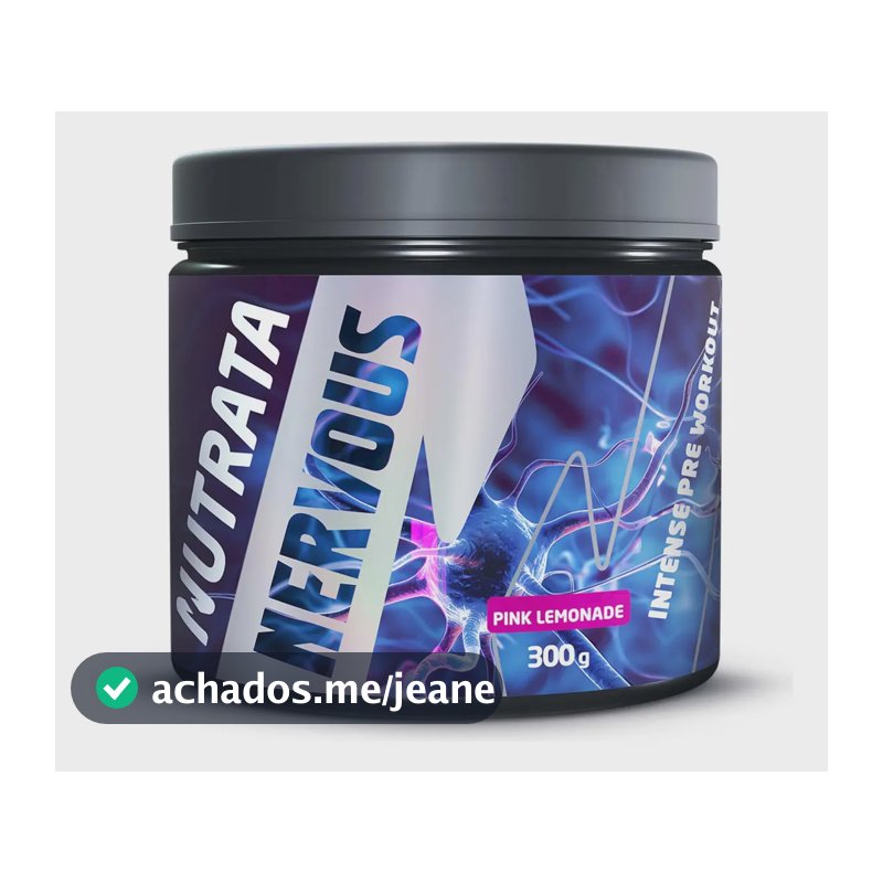 Pré Treino Nervous sabor Pink Lemonade - Nutrata 300g