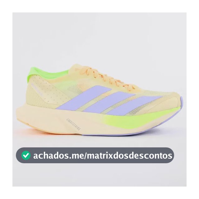 Tênis adidas Adizero Drive Rc Neon Corrida Treino Amarelo Amarelo 38 Br