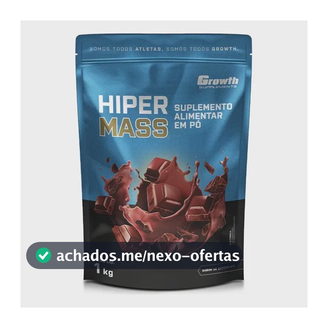 Hiper Mass 1kg Growth Supplements - Sabor Chocolate