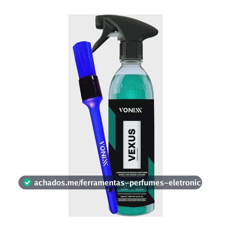 Kit Limpador De Motor E Rodas Vexus Vonixx + Pincel Externo