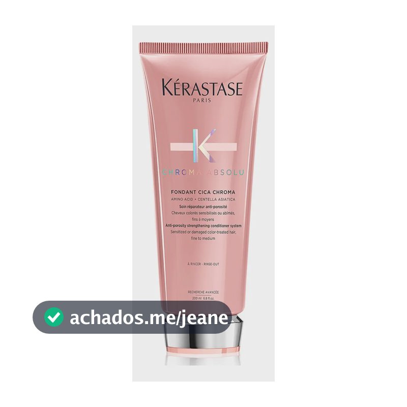 Kérastase Chroma Absolu Fondant Cica Chroma Condicionador Cuidado de Color, 200ml