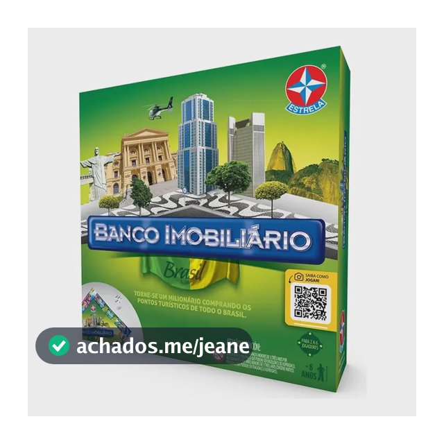 Jogo Banco Imobiliário - Brasil - Brinquedos Estrela