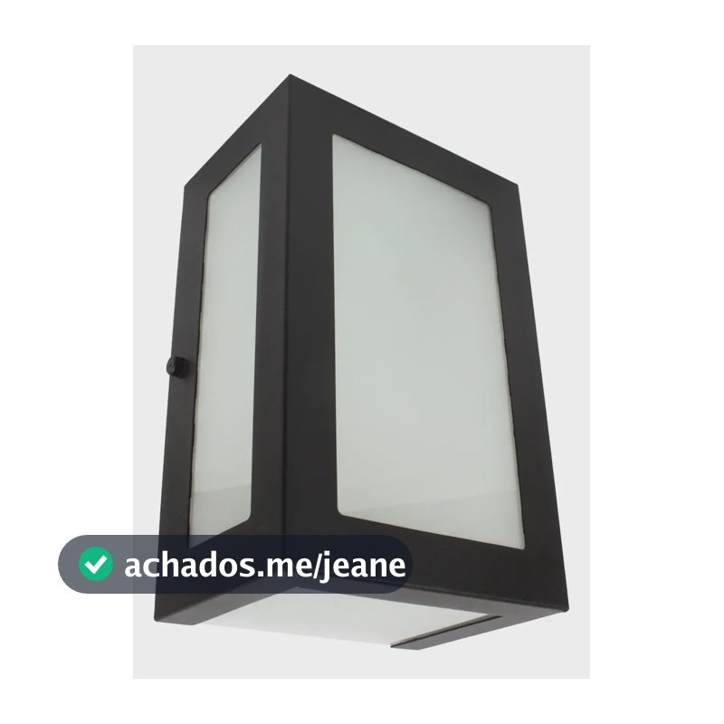 Arandela Externa Aluminio 5 Vidros Muro Parede E27