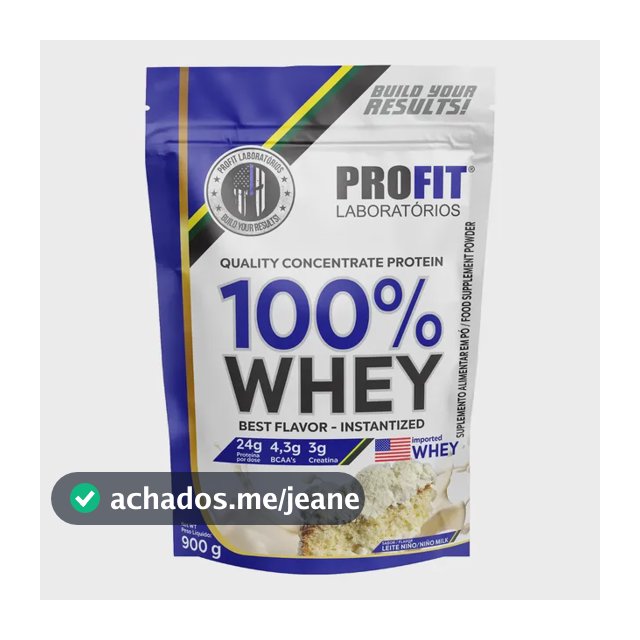 Whey protein Profit 100% Quality Concentrate em pó sabor Leite Niño x 900g