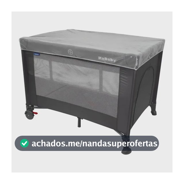 Berço Portátil Infantil Cercado Desmontável Com Bolsa Para Transporte Mosquiteiro Explorer Até 15kg