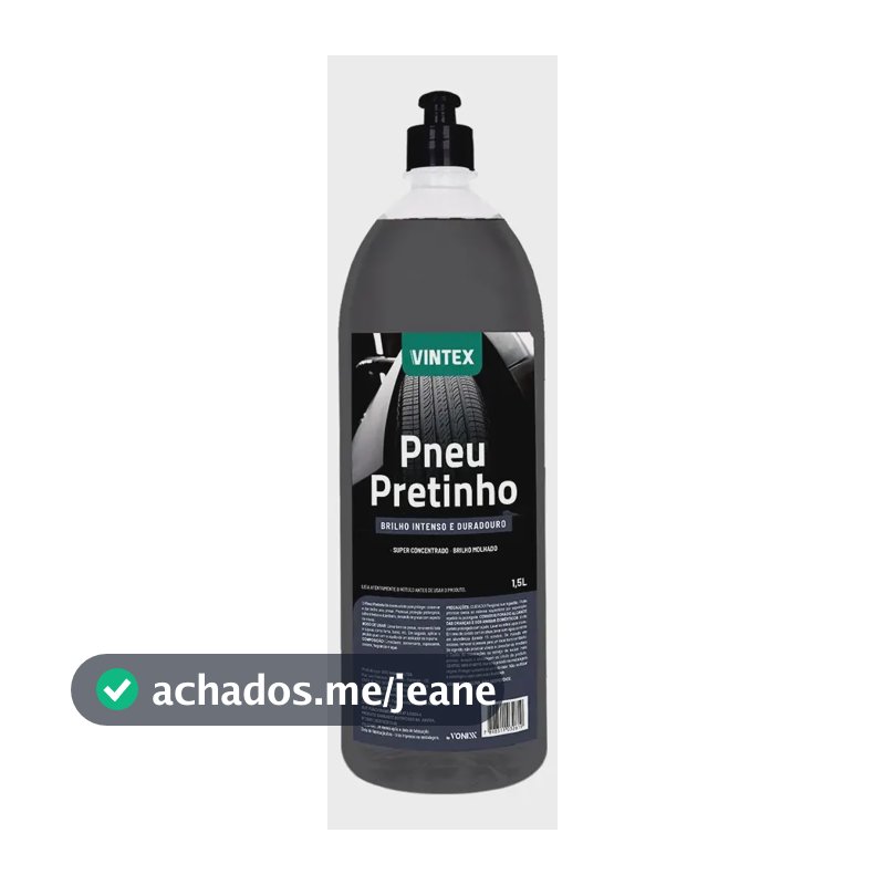 Pneu Pretinho Brilho Intenso Abrilhantador Vonixx 1,5 litros Cor Preto