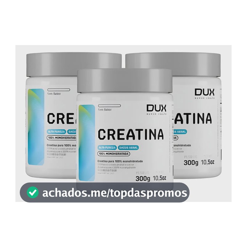 Kit 3x Creatina Dux Em Pó Sem Sabor X 300g