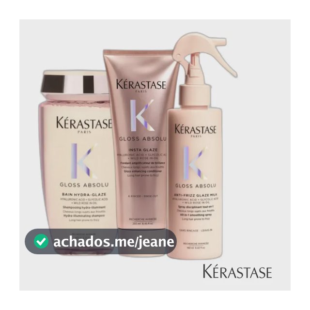 Kérastase Gloss Absolu Shampoo Glaze Condicionador  Leave-in