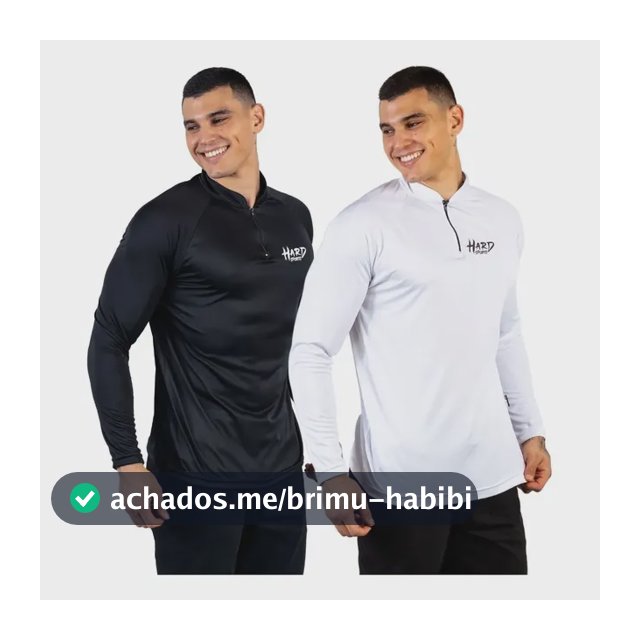 Kit 2 Camisas Manga Longa Uv50+ Dryfit Com Zíper Esportiva