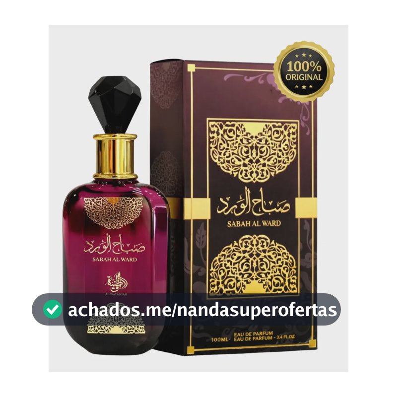 Perfume Arabe Feminino Al Wataniah Sabah Al Ward Edp 100ml