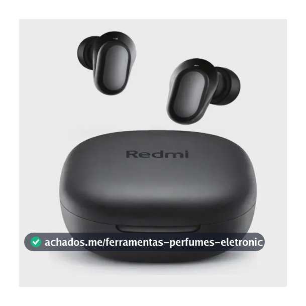 Fone De Ouvido Bluetooth Xiaomi Redmi Buds 6 Play Preto Preto