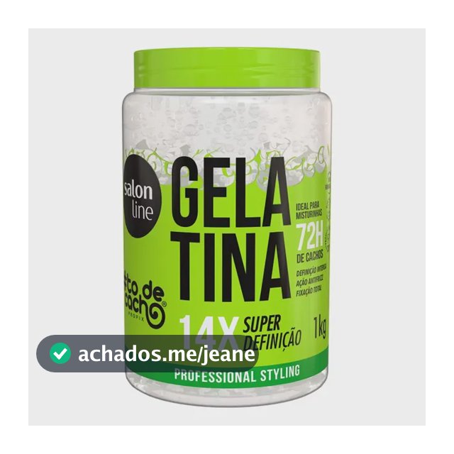 Gelatina #todecacho Super Definição Salon Line 1 Kg