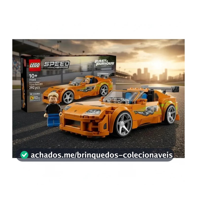 Lego Speed Champions 77260 Supra Mk4 V&f 292pçs 292 Toyota Supra Mk4 De Velozes E Furiosos