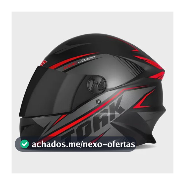 Capacete Moto Pro Tork Fechado Viseira Fumê Street Promoção