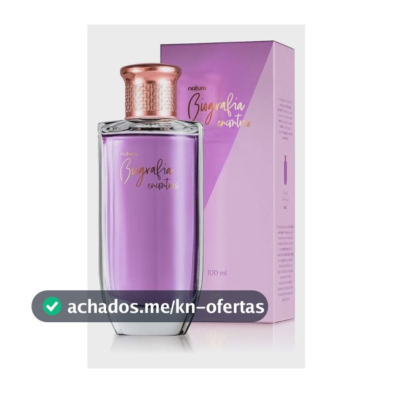 Perfume Biografia Encontros Natura Feminino 100ml