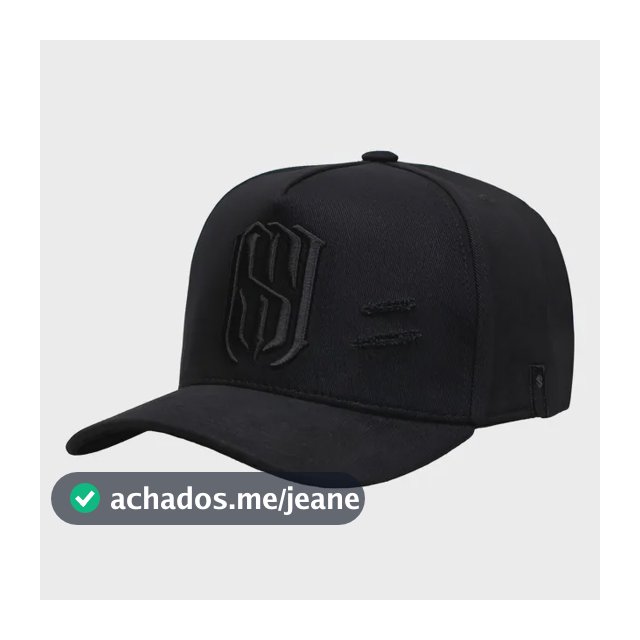 Boné Aba Curva Snapback Mr. Shelby  Ms-1 Destroyed All Black