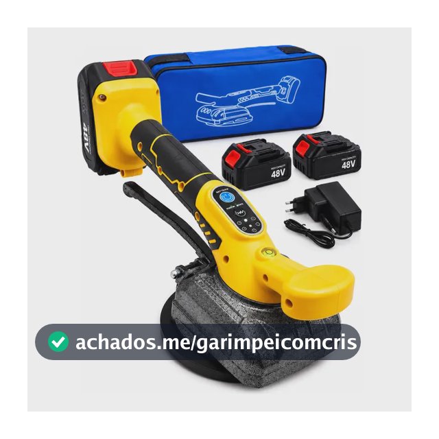 Maquina De Assentar Piso Porcelanato Vibratória Ventosa 48v