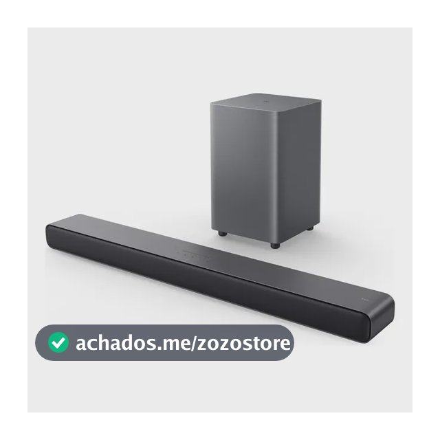 Soundbar Tcl Com Subwoofer Sem Fio Bluetooth 2.1 Canais 220w Rms Hdmi Arc S55h