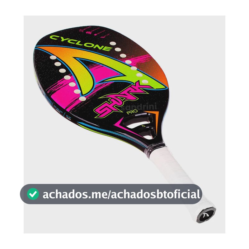Raquete De Beach Tennis Shark Cyclone Cor Preto