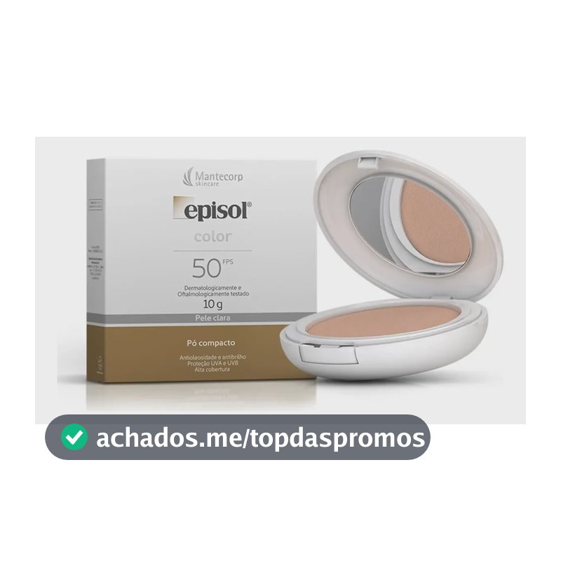 Mantecorp protetor solar pó compacto fps 50 Tom Claro
