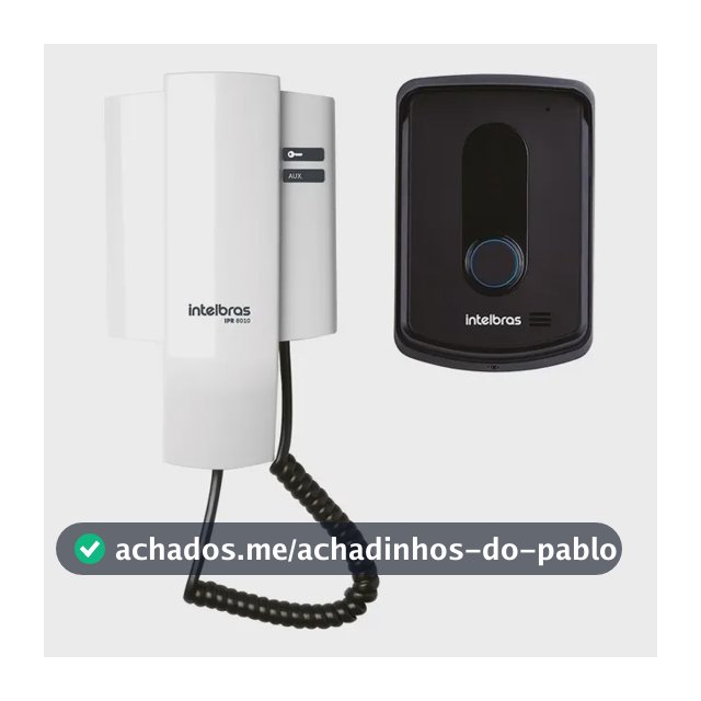Porteiro Residencial Ipr 8010 Preto/Branco Intelbras