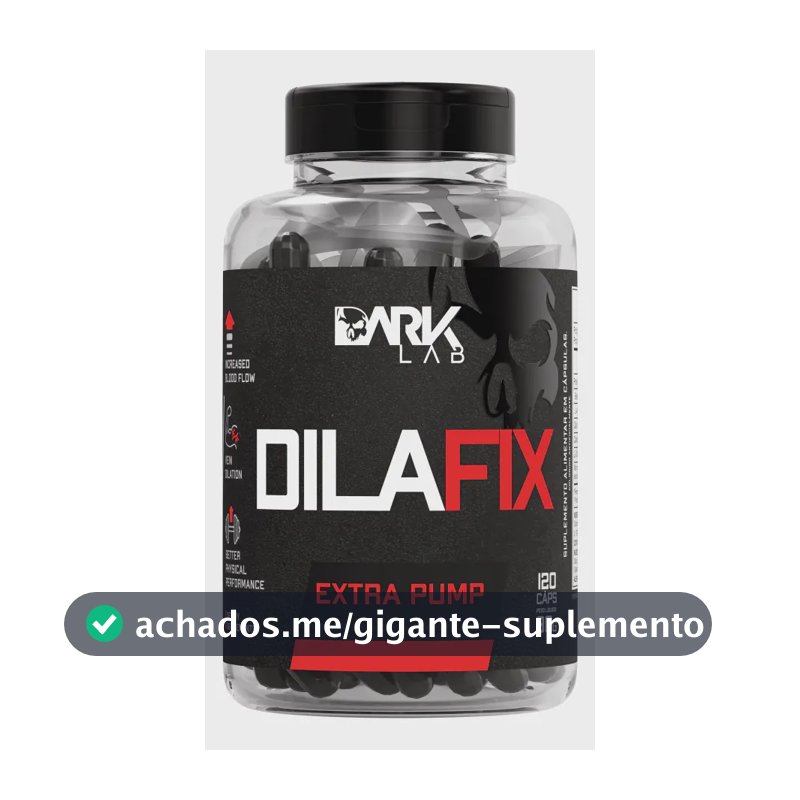 Vasodilatador Dilafix Extra Pump 120 Caps Dark Lab Sabor Sem sabor