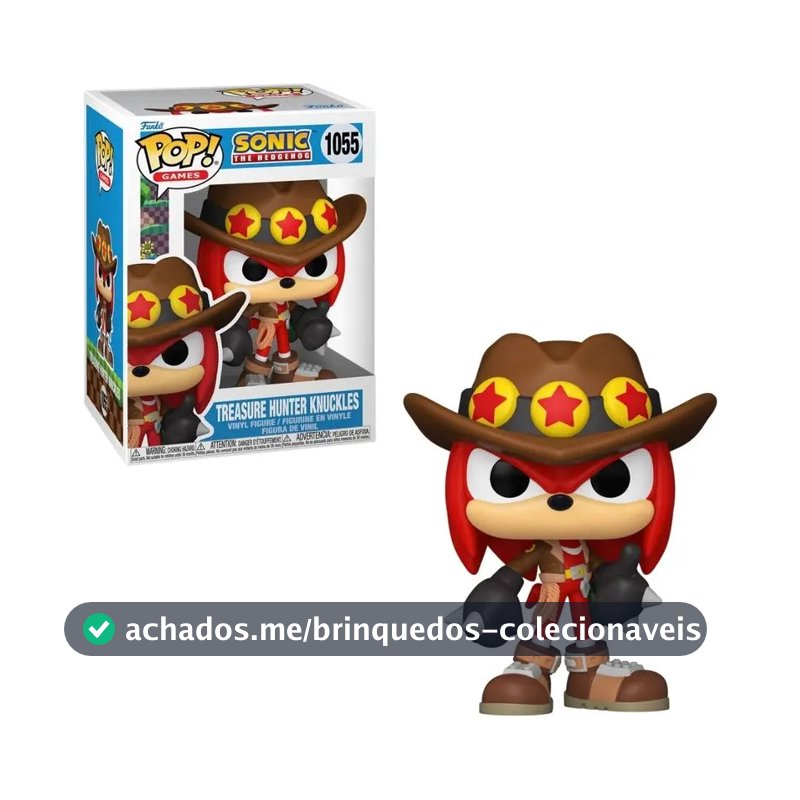 Boneco Funko Pop! Sonic - Caçador De Tesouros Knuckles