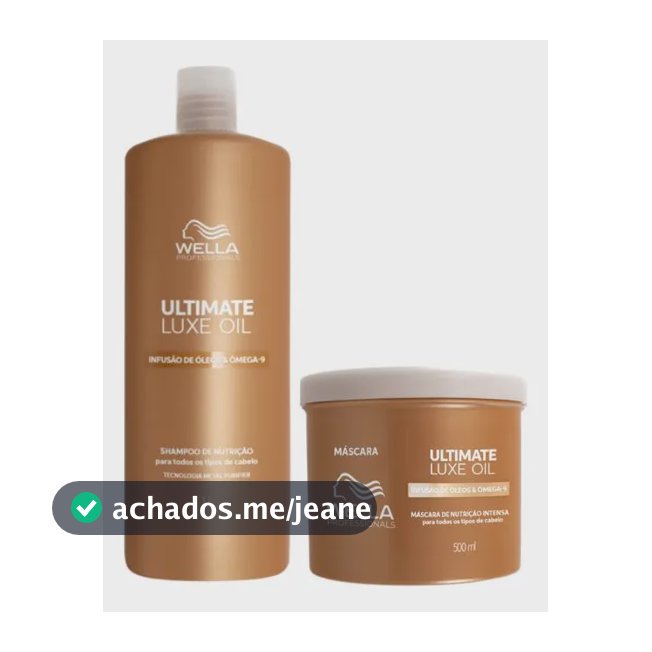 Kit Ultimate Luxe Oil Duo - Shampoo 1l + Máscara 500ml