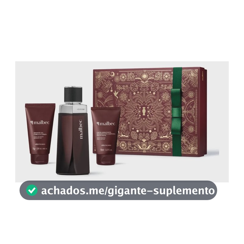 Kit Presente Malbec Tradicional Masculino O Boticário Clássico Original