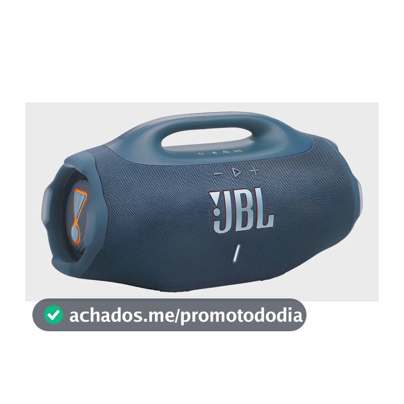 Caixa de Som JBL Boombox 4 Bluetooth Portátil 210W Bivolt Azul