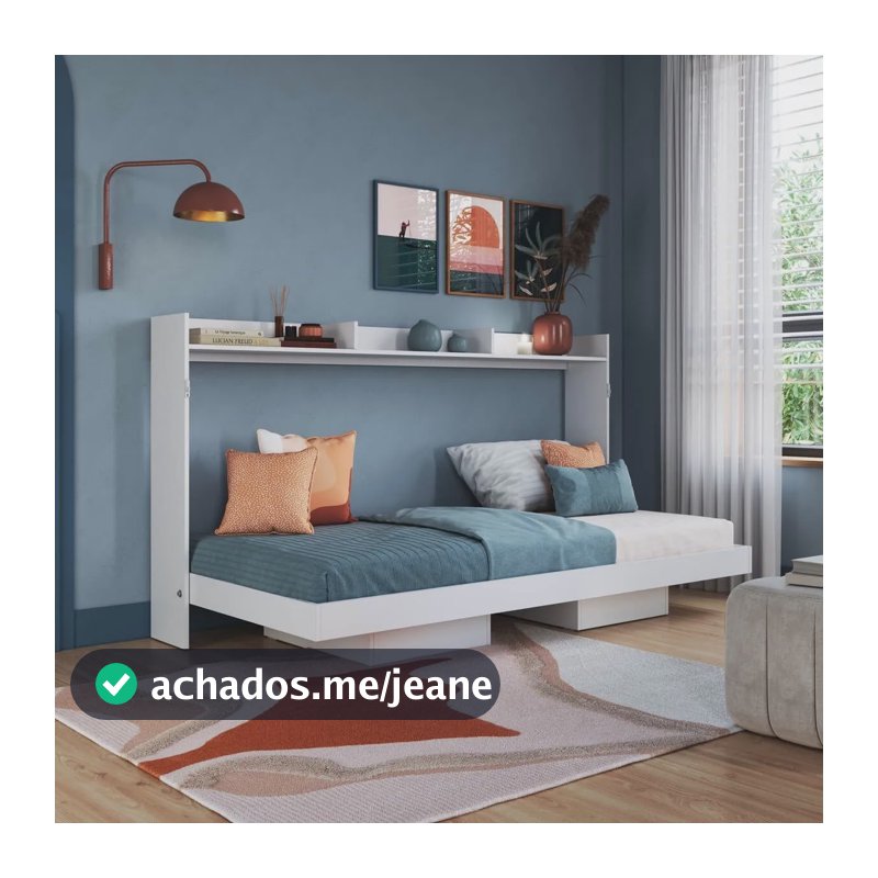 Cama Solteiro Articulável Horizontal 80 Branco