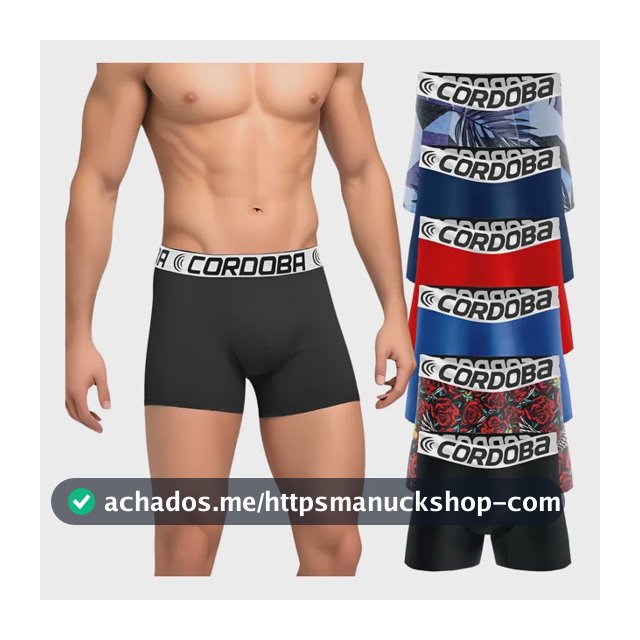 Kit 6 Cuecas Masculinas Boxer Variadas Alta Qualidade Aaa