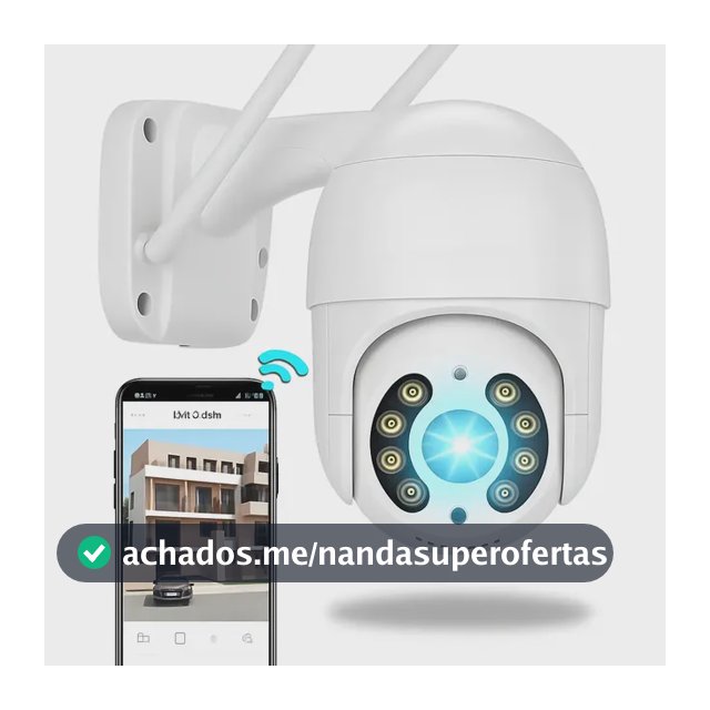 Câmera Ip A8 App Icsee Infravermelho Prova D'água Externa Wifi Hd Cor Branco